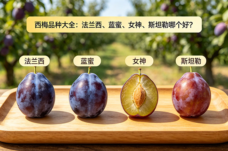 西梅品种大全：法兰西、蓝蜜、女神、斯坦勒哪个好？  
