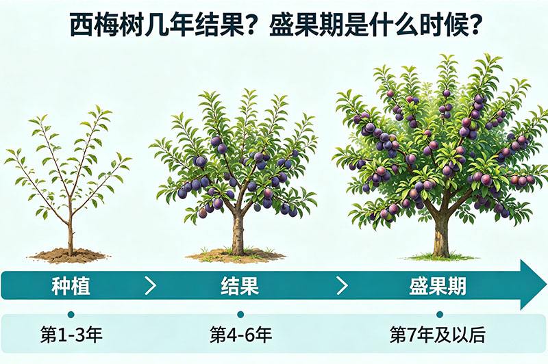 西梅树几年结果？盛果期是什么时候？