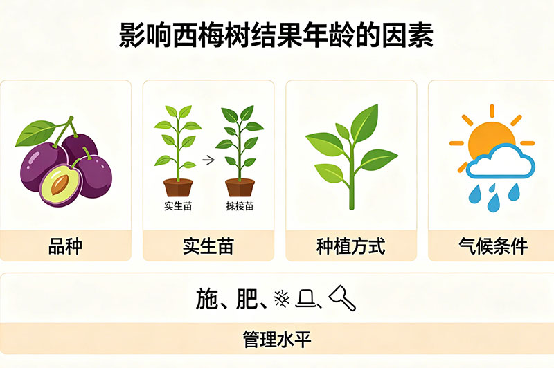 影响西梅树结果年龄的因素
