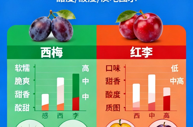 西梅和红李有什么区别？一次说清 - 口感对比