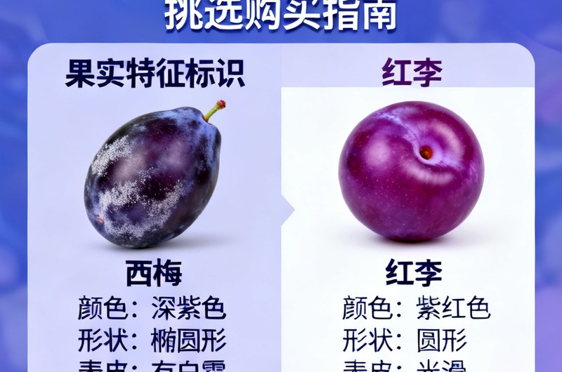 西梅和红李有什么区别？一次说清 - 西梅和红李的区别：