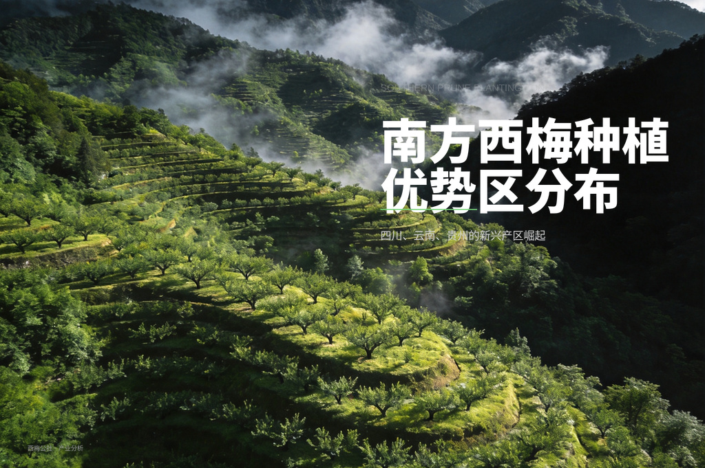 南方西梅种植优势区分布：四川、云南、贵州的新兴产区崛起