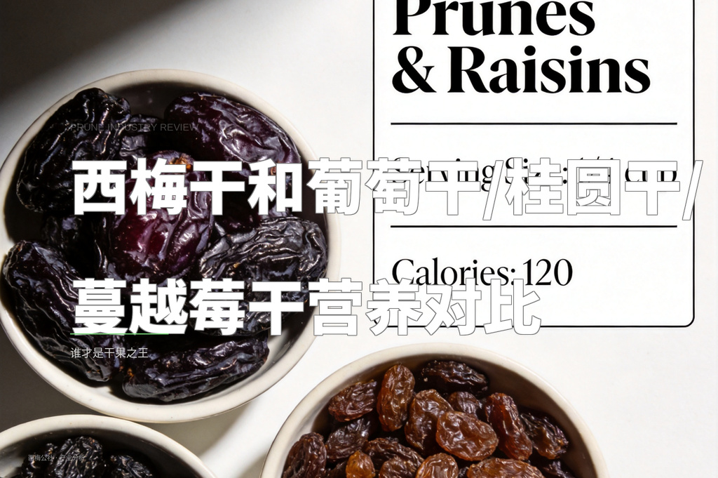 西梅干和葡萄干/桂圆干/蔓越莓干营养对比 - 配图