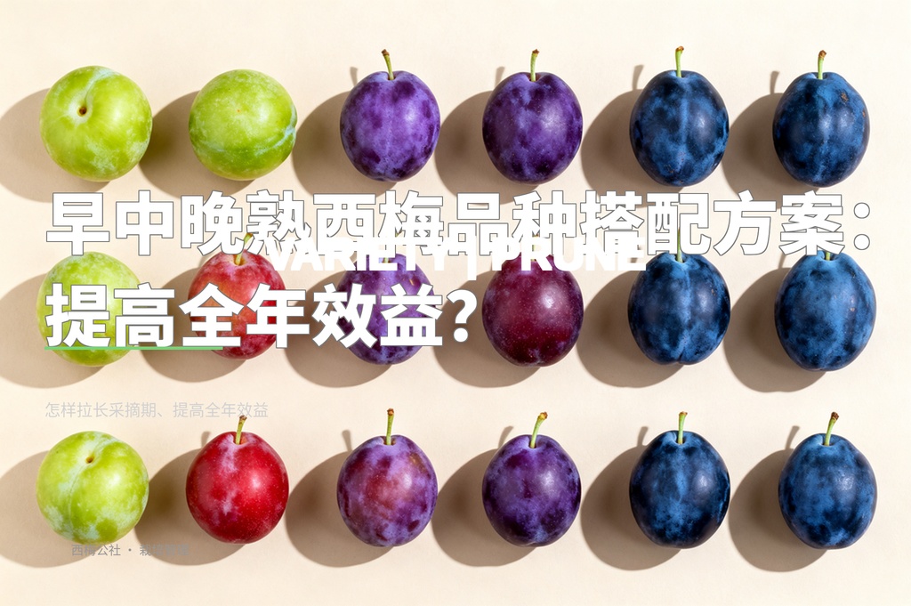 早中晚熟西梅品种搭配方案：拉长采摘期提高效益