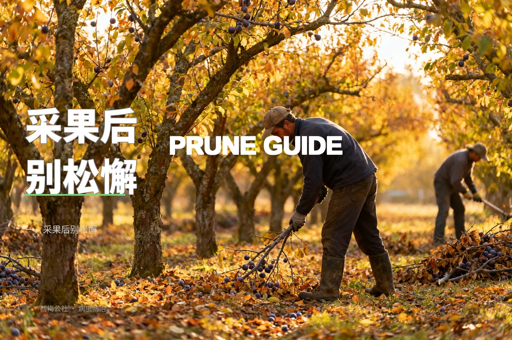 西梅秋季管理：采果后不能停的管理节点