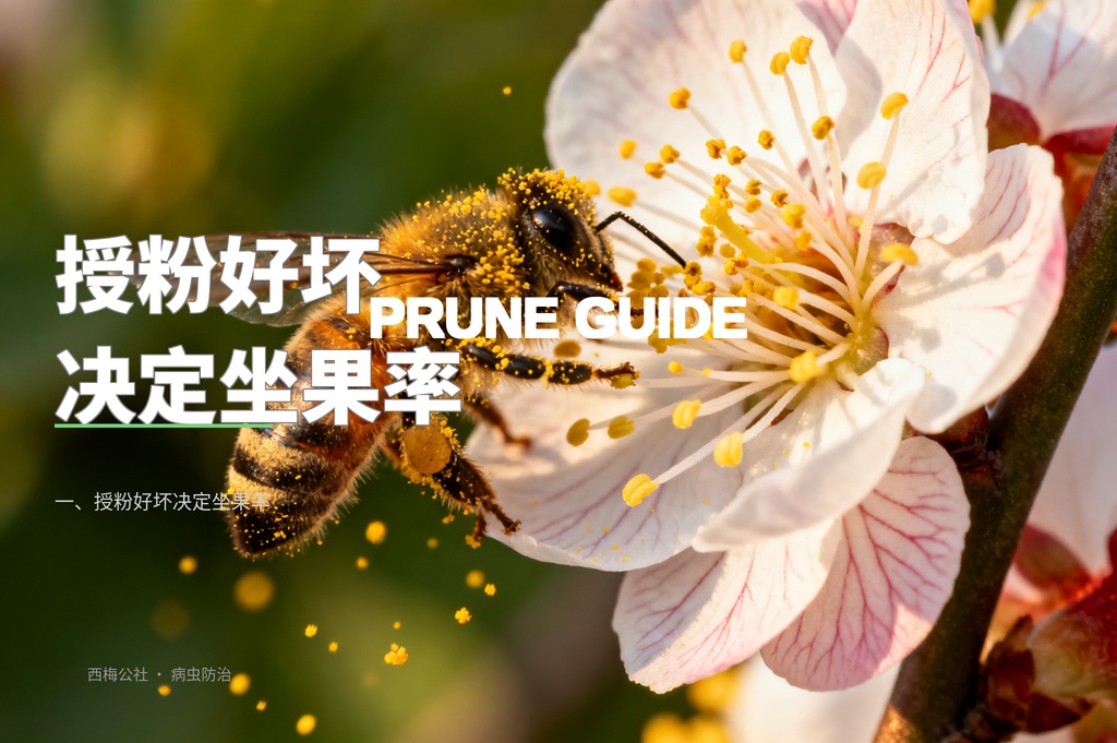 西梅花期授粉技术：蜜蜂授粉与人工授粉实操