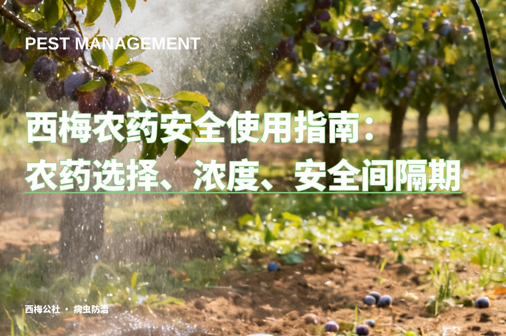 西梅农药安全使用指南：农药选择、浓度、安全间隔期