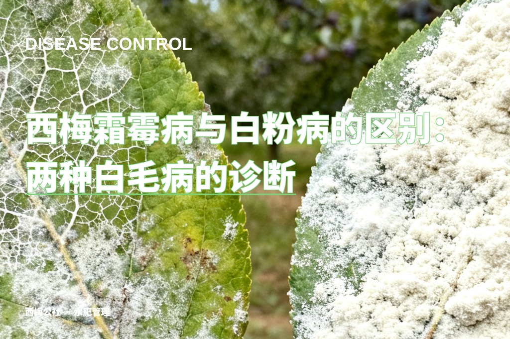 西梅霜霉病与白粉病的区别：两种白毛病的诊断