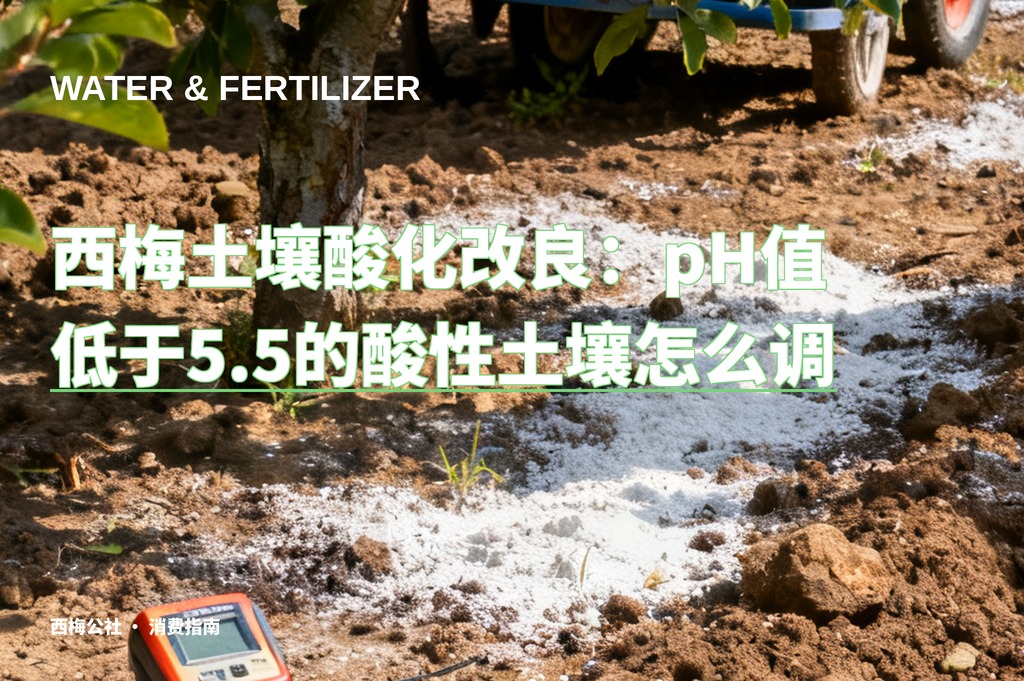 西梅土壤酸化改良：pH值低于5.5的酸性土壤怎么调