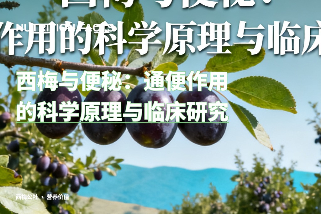 西梅与便秘：通便作用的科学原理与临床研究