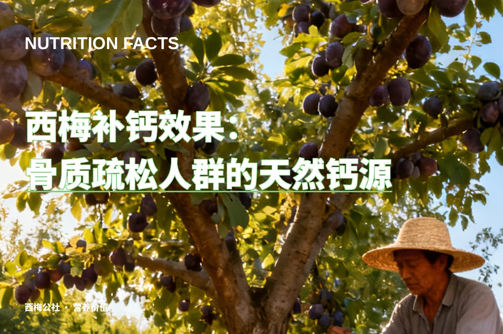 西梅补钙效果：骨质疏松人群的天然钙源
