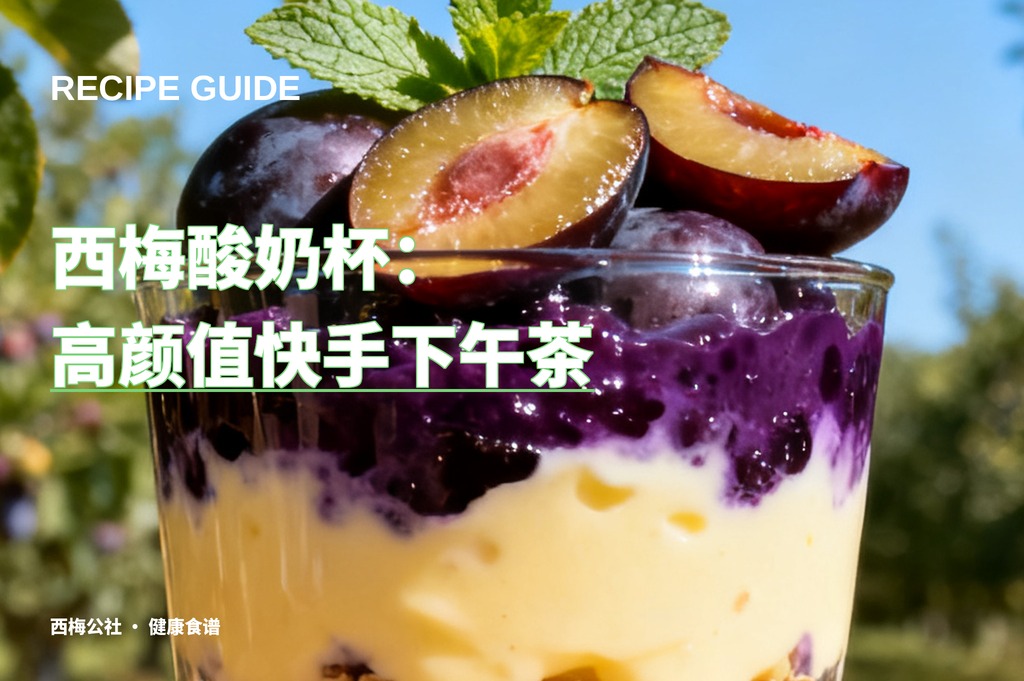 西梅酸奶杯：高颜值快手下午茶