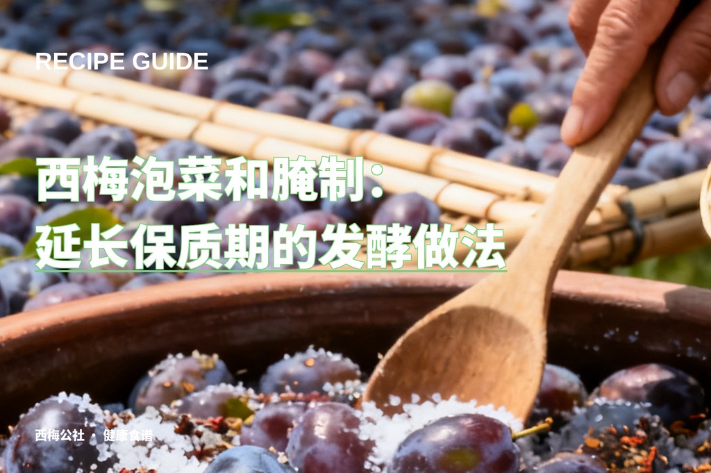 西梅泡菜和腌制：延长保质期的发酵做法