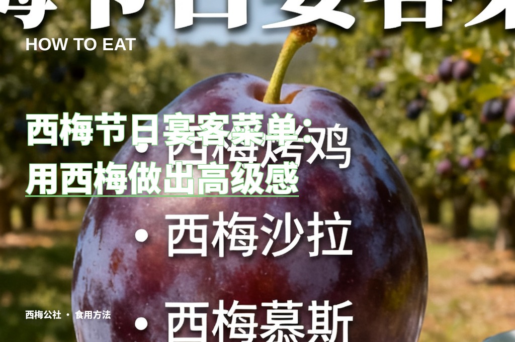 西梅节日宴客菜单：用西梅做出高级感