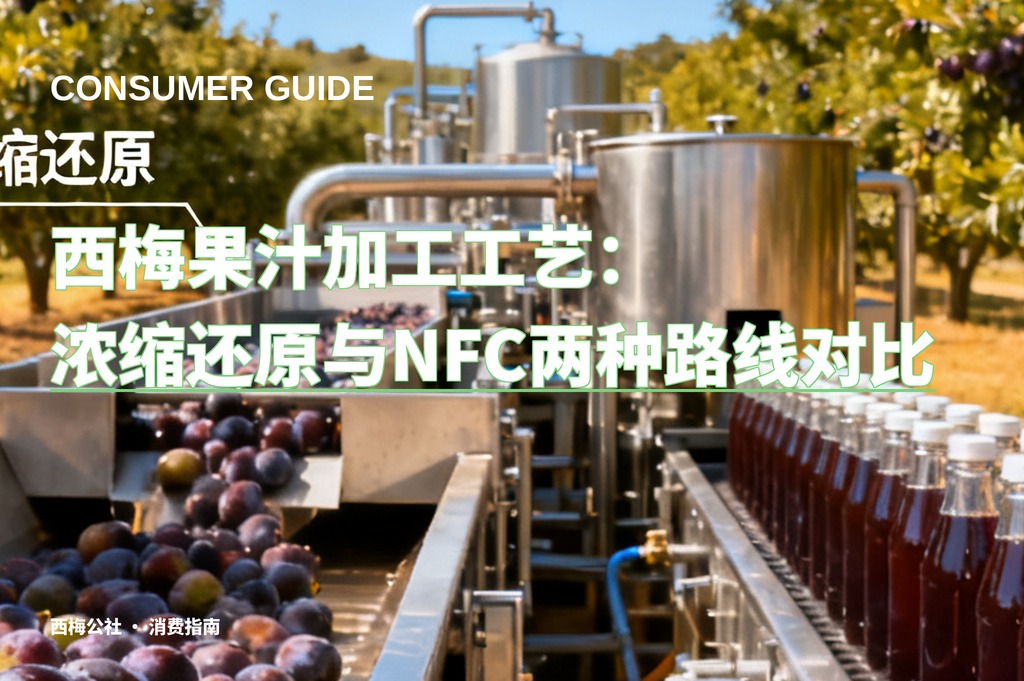 西梅果汁加工工艺：浓缩还原与NFC两种路线对比