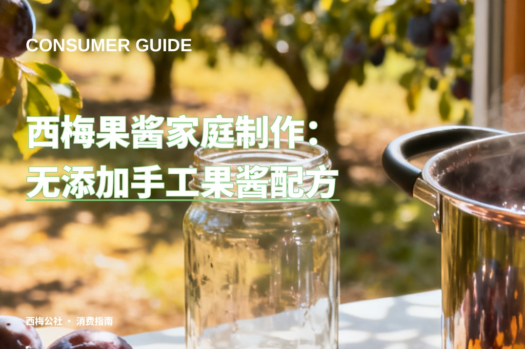 西梅果酱家庭制作：无添加手工果酱配方