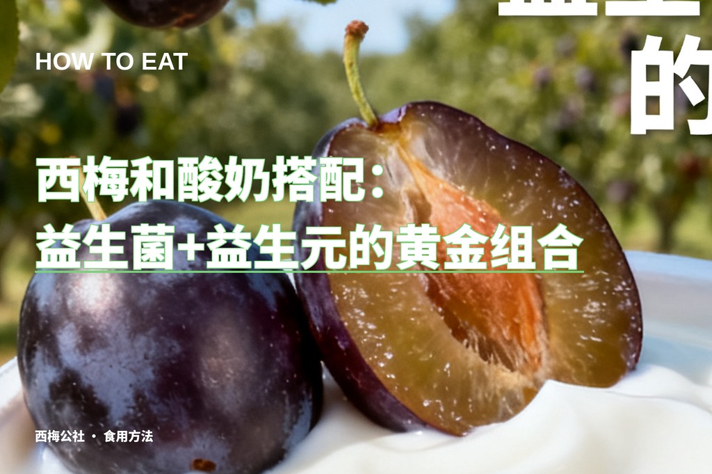 西梅和酸奶搭配：益生菌+益生元的黄金组合