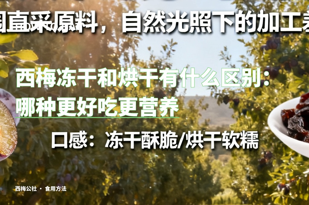 西梅冻干和烘干有什么区别：哪种更好吃更营养