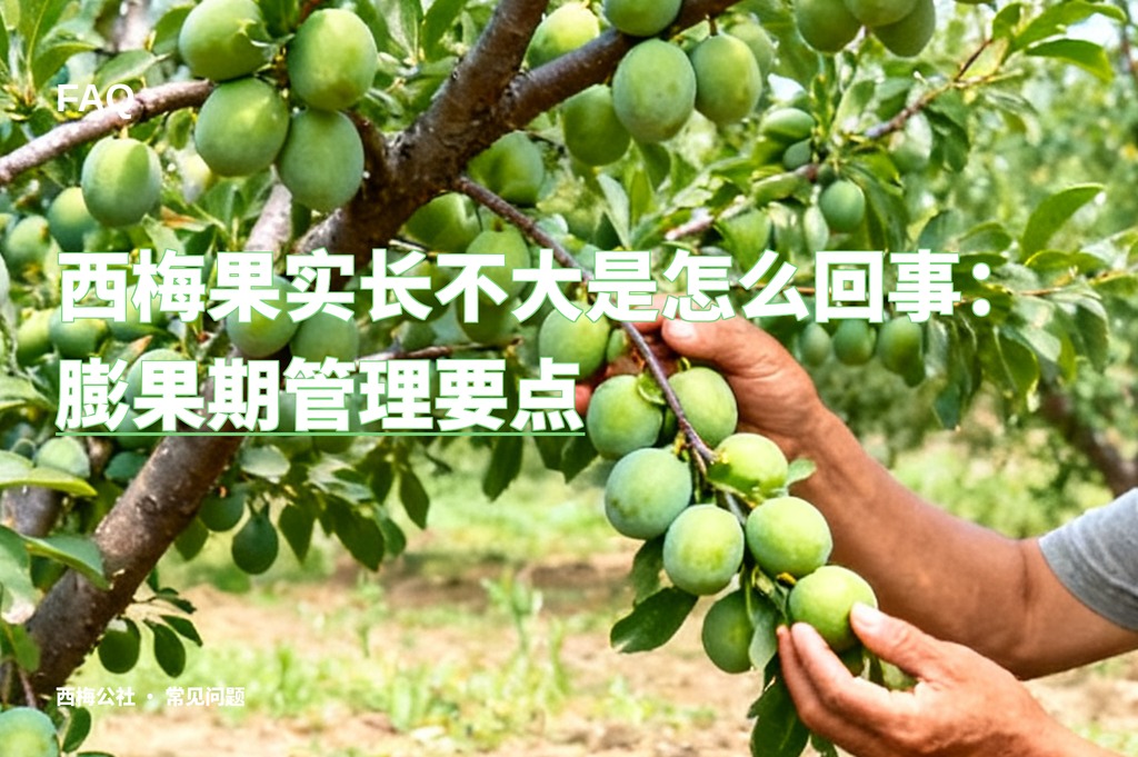西梅果实长不大是怎么回事：膨果期管理要点