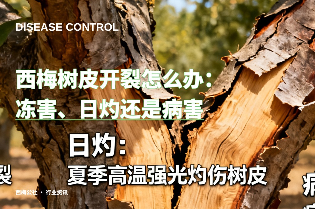 西梅树皮开裂怎么办：冻害、日灼还是病害